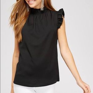 Boutique ruffle sleeve top